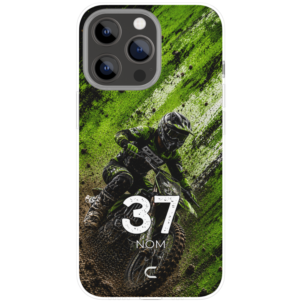 Coque Motocross Monster Green