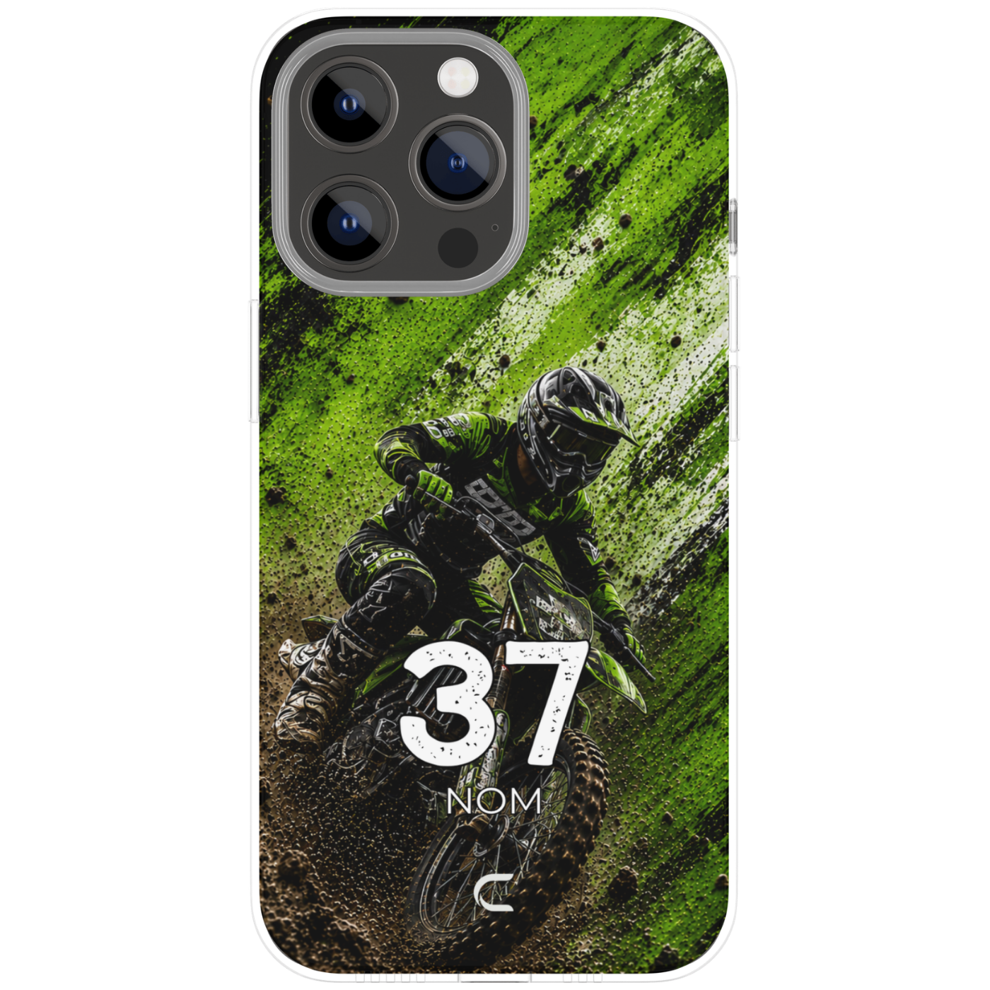 Coque Motocross Monster Green