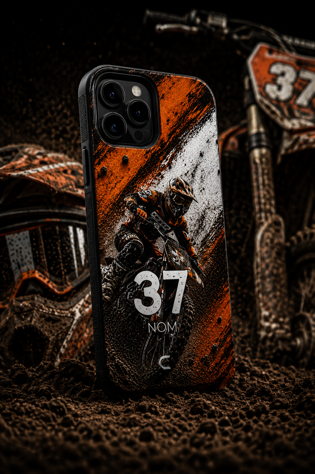 Coque Motocross Factory Orange